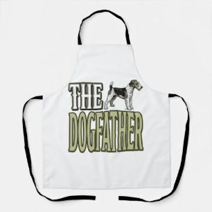 Hundefather Terrier Vintage Gravur Shirt Design_ Schürze