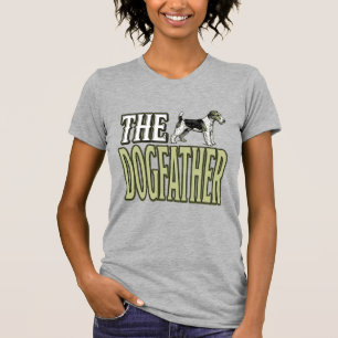 Hundefather Terrier Vintage Gravur-Shirt-Design_ T-Shirt