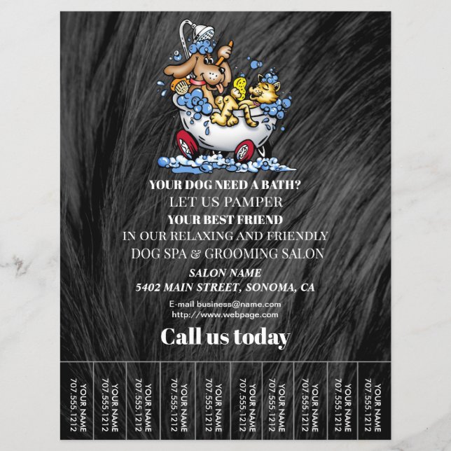 Hundefeld personalisierter Flyer (Vorne)