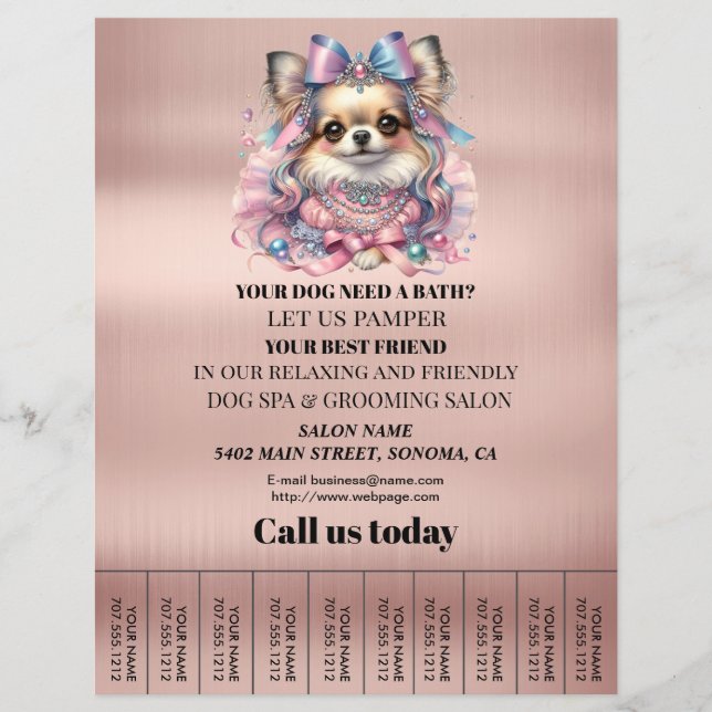 Hundefeld personalisierter Flyer (Vorne)