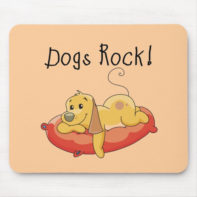 Hundefelsen-T-Shirts und Geschenke Mousepad (Vorne)