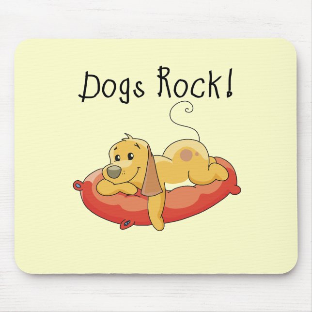 Hundefelsen-T-Shirts und Geschenke Mousepad (Vorne)