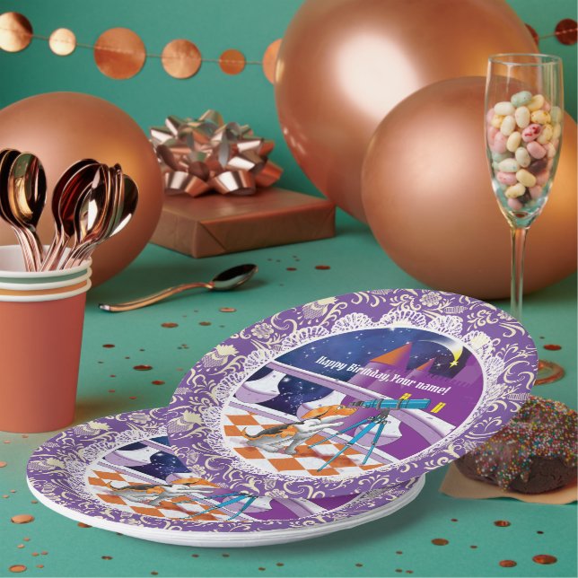 Hundefernrohr Pappteller (Multi)