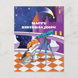 Hundefernrohr Postkarte