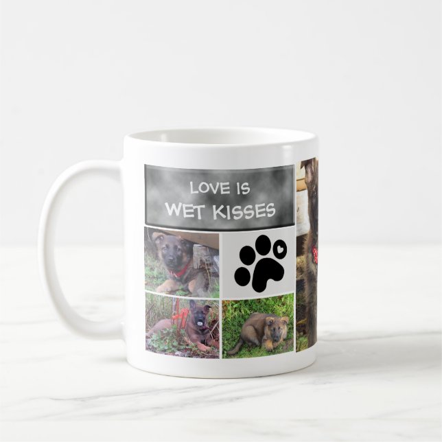 HundeFoto-Collagen-Tasse Kaffeetasse (Links)