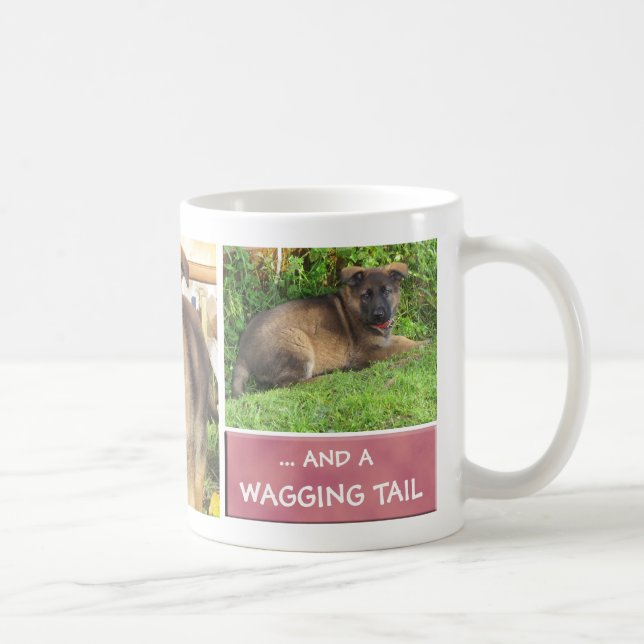 HundeFoto-Collagen-Tasse Kaffeetasse (Rechts)