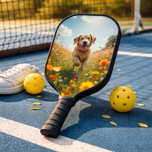 Hundefoto Haustier Pickleball Schläger