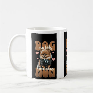 Hundefrauen-Tasse mit Pfotenabdruck – Hübsche Kaff Kaffeetasse