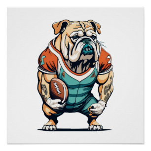 Hundefreund Basketballspieler Poster