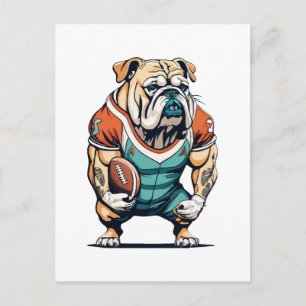 Hundefreund Basketballspieler Postkarte