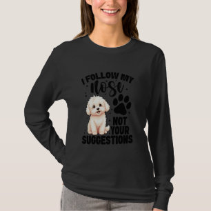 Hundefreund Hundebesitzer Meine Nase Welpenliebhab T-Shirt
