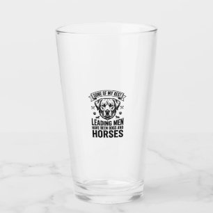 Hundefreund Pferd Vintage Leading Men Design_1 Glas