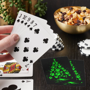 Hundefreund Pfotenabdruck Weihnachtsbaum 5 Spielkarten