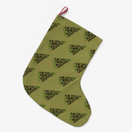 Hundefreund Pfotenabdruck Weihnachtsbaum 6 Großer Weihnachtsstrumpf