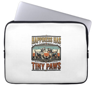 Hundefreund-Shirt Vintage Gravur Hunde Humor Desi Laptopschutzhülle