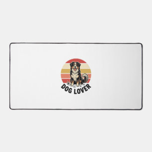 Hundefreund Vintage Gravur Süßer Hund Sonnenunterg Schreibtischunterlage