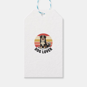 Hundefreund Vintage-Stich Cuter Hund Sonnenunterga Geschenkanhänger