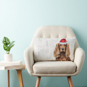 Hundefreund Weihnachten Cocker Spaniel Wuff Urlaub Lendenkissen