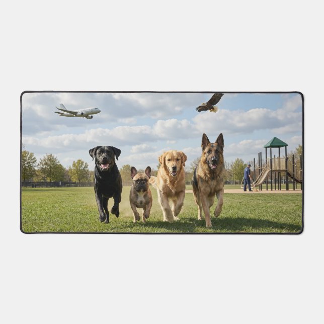 Hundefreunde Schreibtischunterlage (Vorderseite)