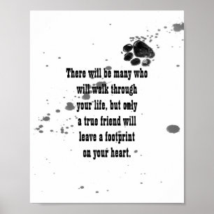 Hundefreunde zitieren Plakatdruckdesign Poster