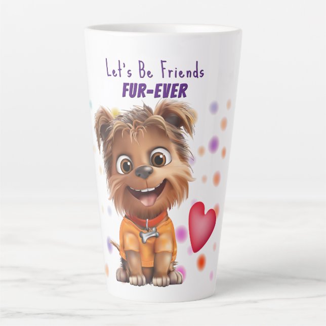 Hundefreundschaft Milchtasse (Vorderseite)