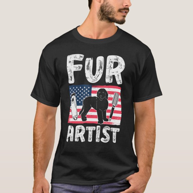 Hundefutter für Hunde Groomer Hunde Friseur Hunde  T-Shirt (Vorderseite)
