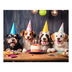 Hundegeburtstagsfeier Fotodruck
