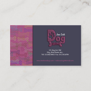 Hundegehende kundenspezifische Visitenkarte