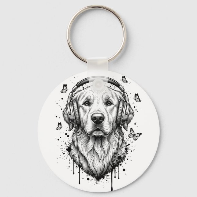Hundegeschäft Schlüsselanhänger (Vorderseite)