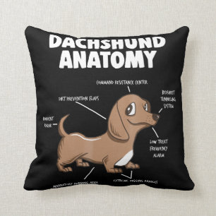Hundegeschenk  Anatomische Dackel Funny Weiner Kissen