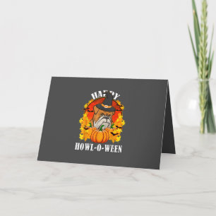 Hundegeschenk Bulldog Halloween-Geschenk für Hun Feiertagskarte