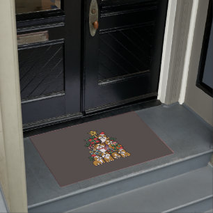 Hundegeschenk Christmas Tree English Bulldog Dog Fußmatte