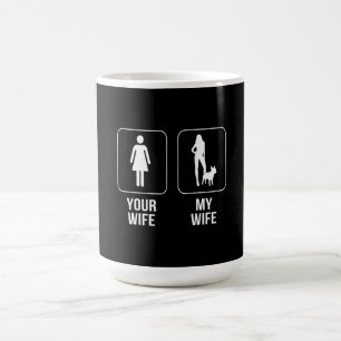 Hundegeschenk Deine Ehefrau - Meine Ehefrau Fran Kaffeetasse