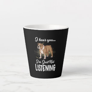 Hundegeschenk Englischer Bulldog, den ich höre, d Milchtasse