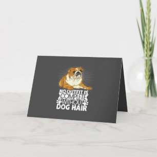 Hundegeschenk English Bulldog Women Men Kids Feiertagskarte