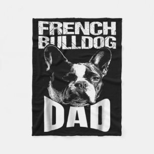 Hundegeschenk Französischer Bulldog-Vater Fleecedecke