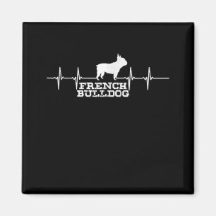 Hundegeschenk French Bulldog Heart Magnet