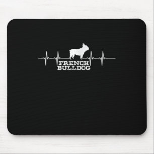 Hundegeschenk French Bulldog Heart Mousepad