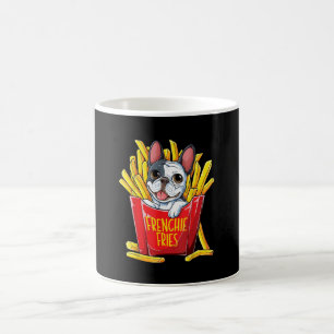 Hundegeschenk   Frenchie Fries Kaffeetasse