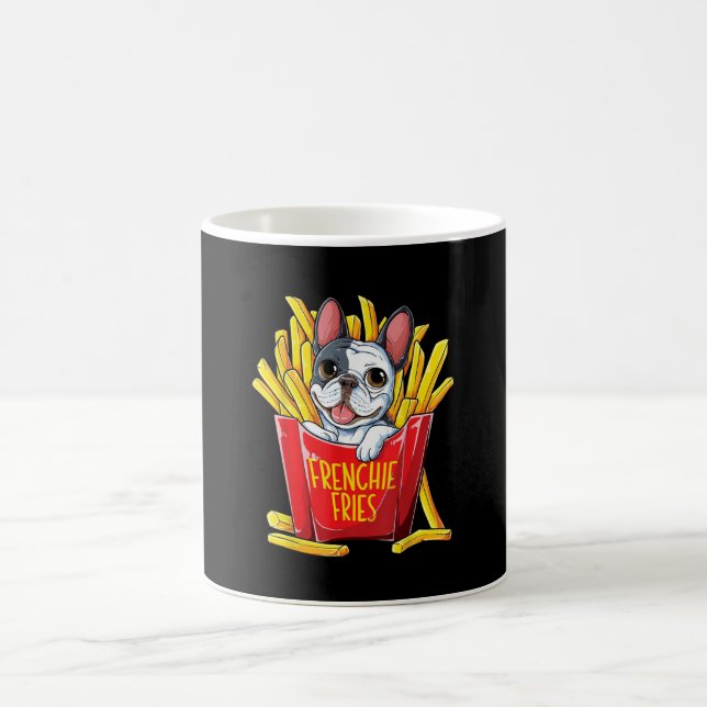 Hundegeschenk | Frenchie Fries Kaffeetasse (Mittel)