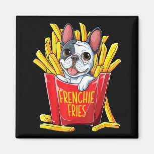 Hundegeschenk Frenchie Fries Magnet
