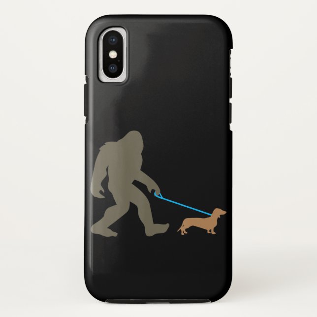 Hundegeschenk | Fußgängerwanderung Dackel Case-Mate iPhone Hülle (Rückseite)