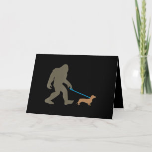 Hundegeschenk Fußgängerwanderung Dackel Feiertagskarte