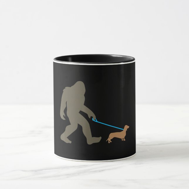 Hundegeschenk | Fußgängerwanderung Dackel Tasse (Zentrum)