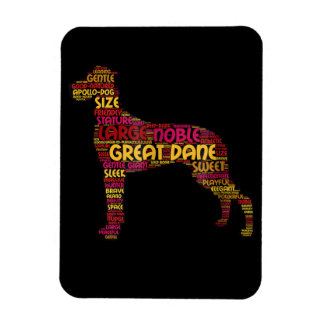 Hundegeschenk| Großer Edelstein Großer Däne Magnet