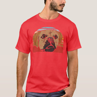 Hundegeschenk Hunde Liebhaber Retro Puggle retro r T-Shirt