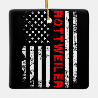 Hundegeschenk | I Liebe mein Rotweiler Keramikornament