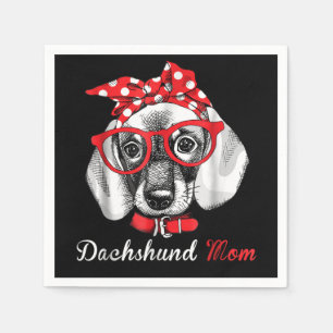 Hundegeschenk Mama der Dackel Serviette