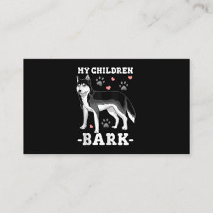 Hundegeschenk Siberischer Husky Visitenkarte