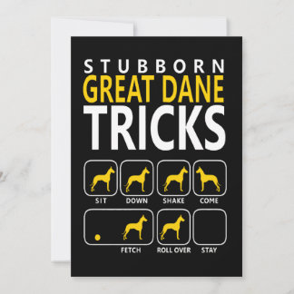 Hundegeschenk | Stubborn Great Dane Tricks Ankündigung